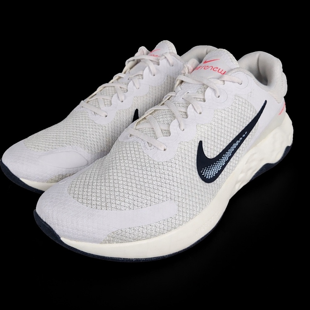 Nike White and Navy Running Shoes